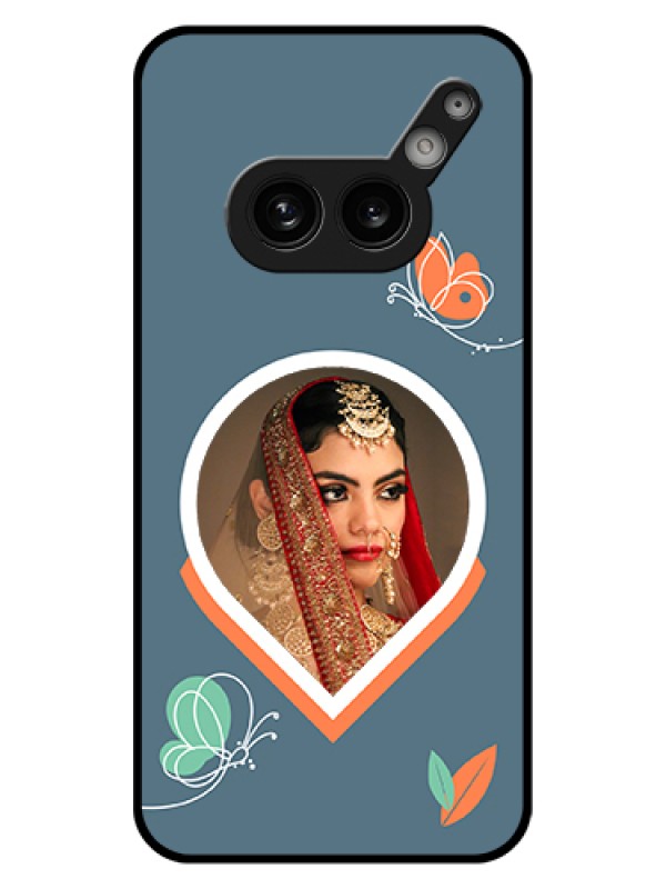 Custom Nothing Phone 2A Plus Custom Glass Phone Case - Droplet Butterflies Design