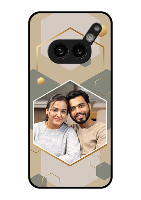 Nothing Phone 2A Plus Custom Glass Phone Case - Stylish Hexagon Pattern Design