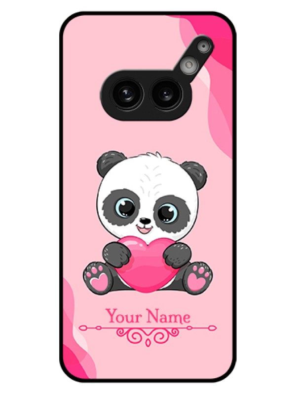 Custom Nothing Phone 2A Plus Custom Glass Phone Case - Cute Panda Design