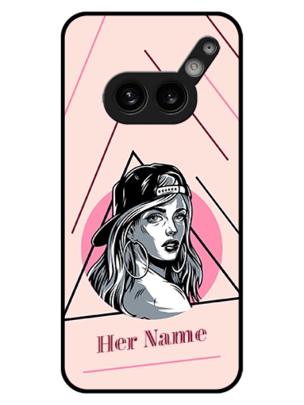 Custom Nothing Phone 2A Plus Custom Glass Phone Case - Rockstar Girl Design