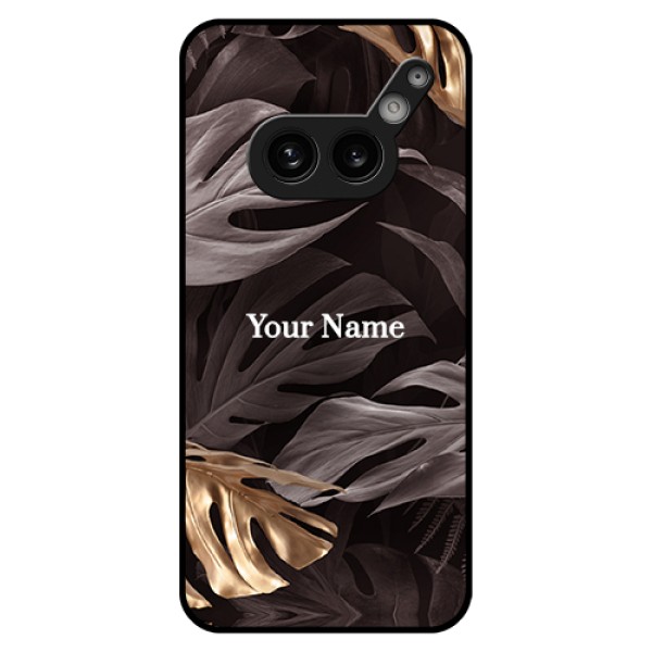 Nothing Phone 2A Plus Custom Glass Phone Case - Wild Leaves Digital Paint Design
