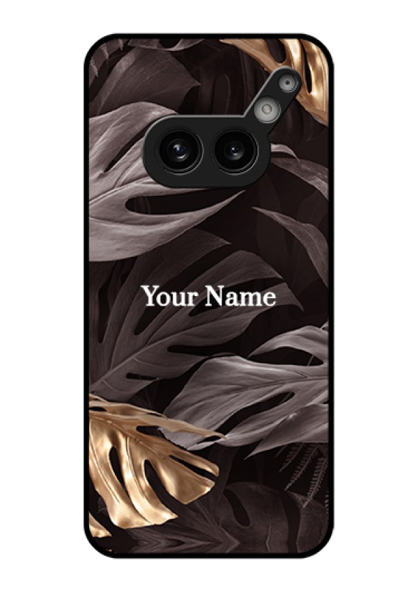 Nothing Phone 2A Plus Custom Glass Phone Case - Wild Leaves Digital Paint Design