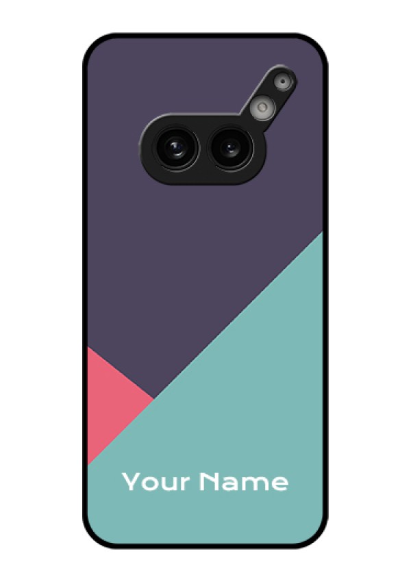 Nothing Phone 2A Plus Custom Glass Phone Case - Tri Color Abstract Design