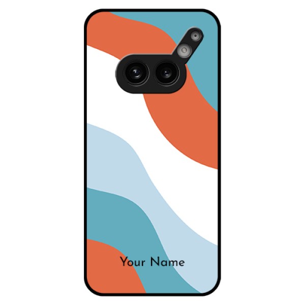 Nothing Phone 2A Plus Custom Glass Phone Case - Coloured Waves Design