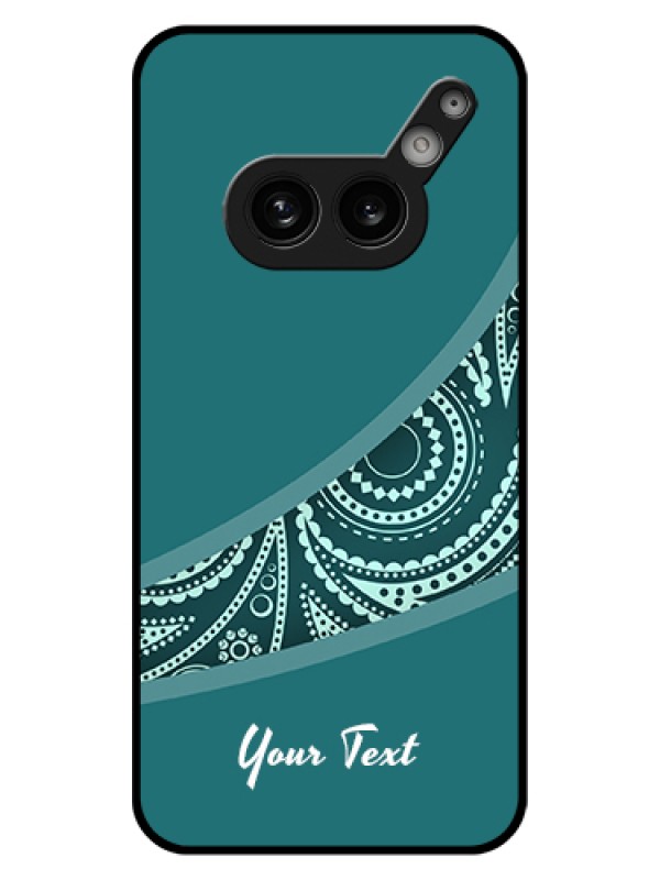 Custom Nothing Phone 2A Plus Custom Glass Phone Case - Semi Visible Floral Design