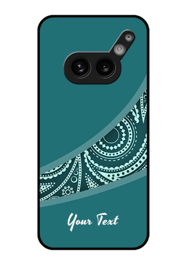 Nothing Phone 2A Plus Custom Glass Phone Case - Semi Visible Floral Design