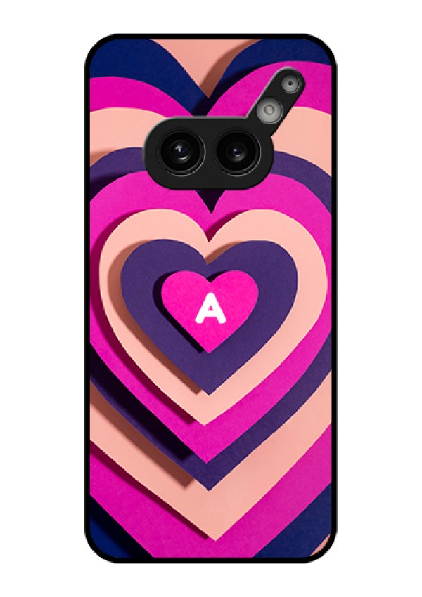 Nothing Phone 2A Plus Custom Glass Phone Case - Cute Heart Pattern Design