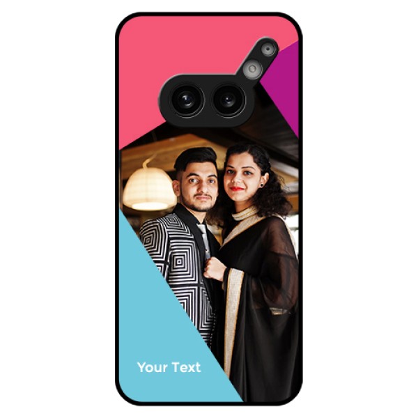 Nothing Phone 2A Plus Custom Glass Phone Case - Stacked Triple Colour Design Nothing Phone 2A Plus Custom Glass Phone Case - Stacked Triple Colour Design