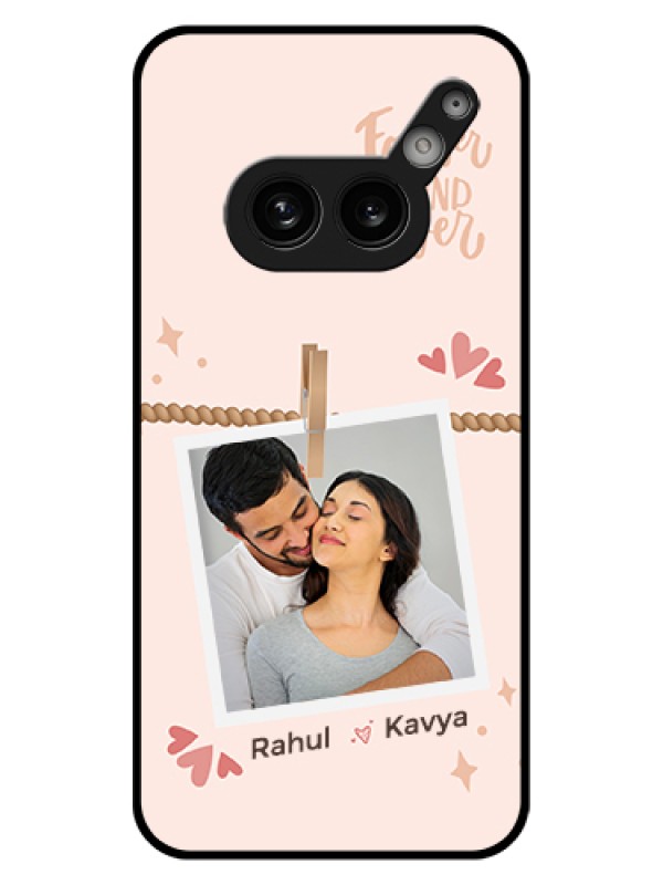 Custom Nothing Phone 2A Plus Custom Glass Phone Case - Forever And Ever Love Design