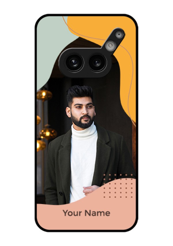 Nothing Phone 2A Plus Custom Glass Phone Case - Tri - Coloured Overlay Design