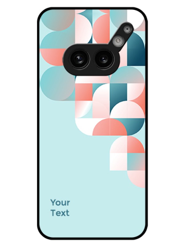 Custom Nothing Phone 2A Plus Custom Glass Phone Case - Stylish Semi - Circle Pattern Design
