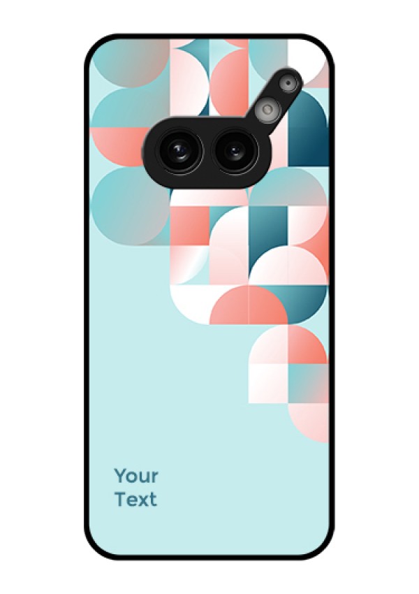 Nothing Phone 2A Plus Custom Glass Phone Case - Stylish Semi - Circle Pattern Design