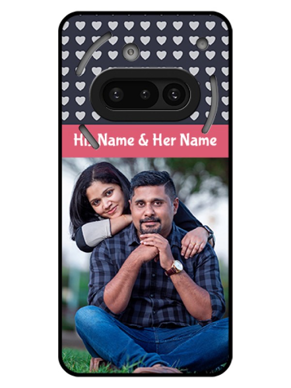 Custom Nothing Phone 3A 5G Custom Glass Phone Case - Love Symbols Design