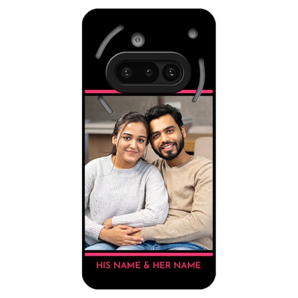 Nothing Phone 3A 5G Custom Glass Phone Case - With Add Text Design