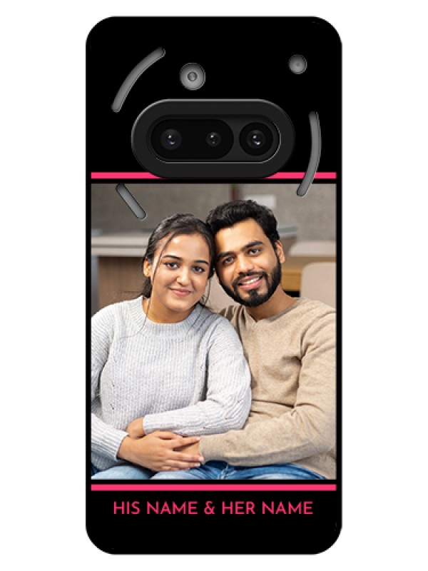 Custom Nothing Phone 3A 5G Custom Glass Phone Case - With Add Text Design