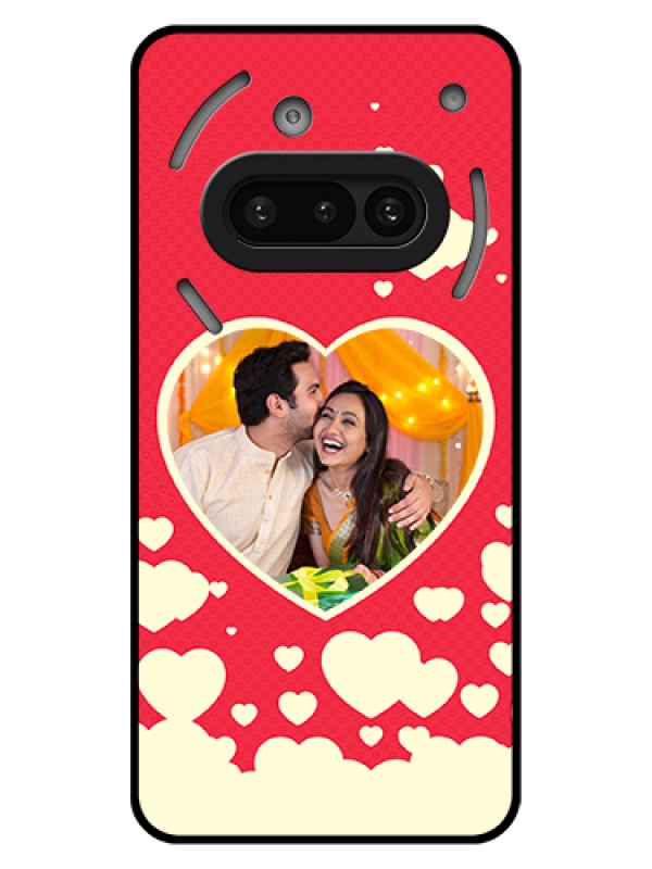 Custom Nothing Phone 3A 5G Custom Glass Phone Case - Love Symbols Phone Cover Design