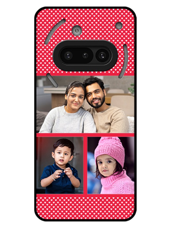 Custom Nothing Phone 3A 5G Custom Glass Phone Case - Bulk Photo Upload Design