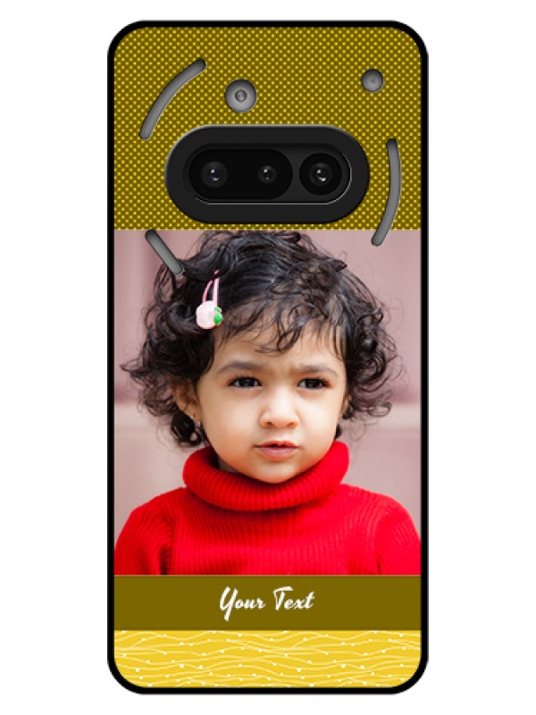 Custom Nothing Phone 3A 5G Custom Glass Phone Case - Simple Green Color Design