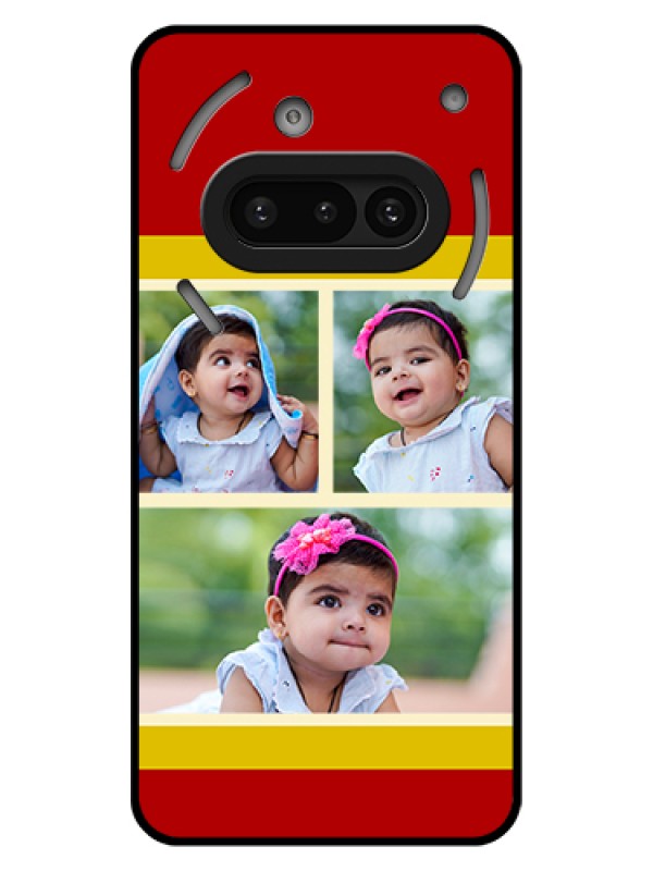 Custom Nothing Phone 3A 5G Custom Glass Phone Case - Multiple Pic Upload Design