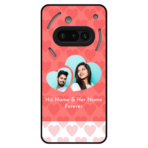 Nothing Phone 3A 5G Custom Glass Phone Case - Couple Pic Upload Design Nothing Phone 3A 5G Custom Glass Phone Case - Couple Pic Upload Design