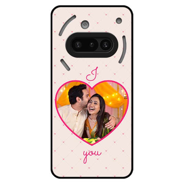 Nothing Phone 3A 5G Custom Glass Phone Case - Heart Shape Design