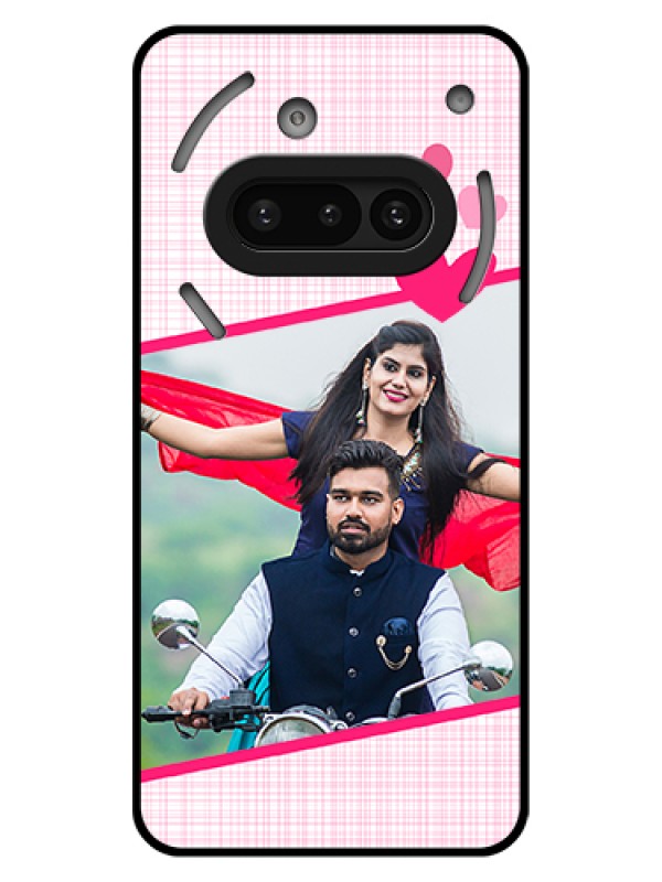 Custom Nothing Phone 3A 5G Custom Glass Phone Case - Love Shape Heart Design