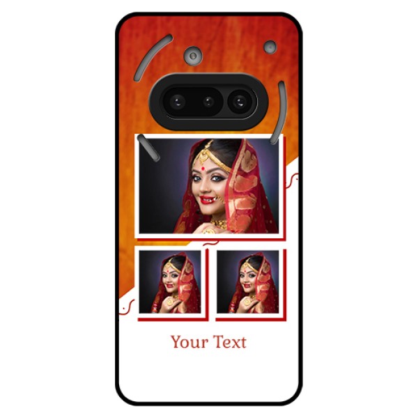 Nothing Phone 3A 5G Custom Glass Phone Case - Wedding Memories Design