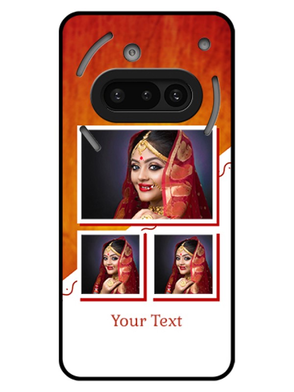 Custom Nothing Phone 3A 5G Custom Glass Phone Case - Wedding Memories Design