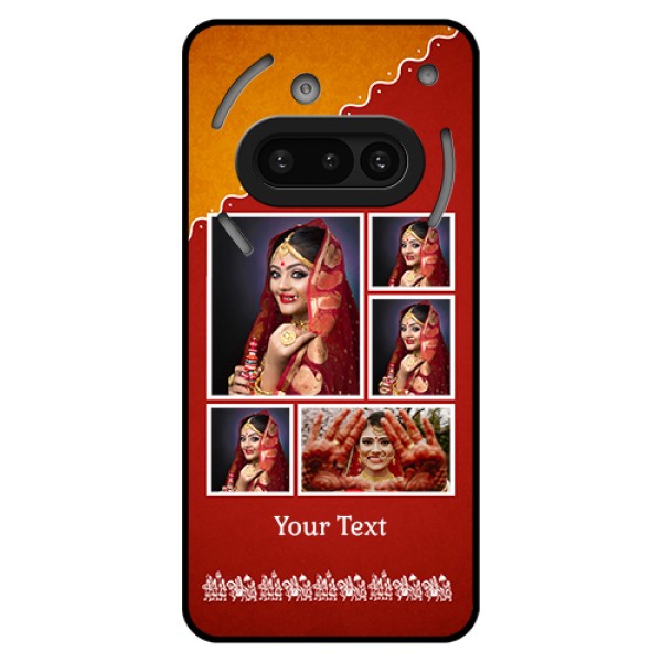 Nothing Phone 3A 5G Custom Glass Phone Case - Wedding Pic Upload Design