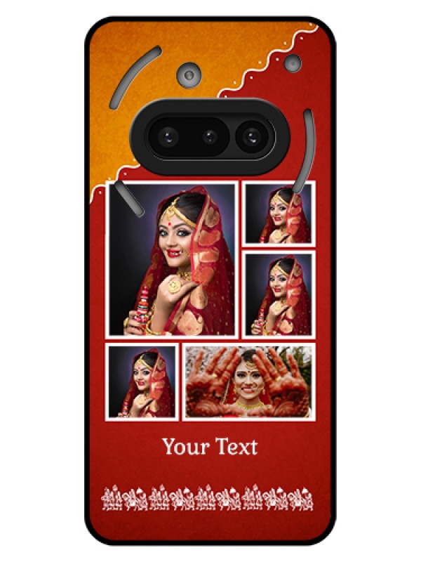 Custom Nothing Phone 3A 5G Custom Glass Phone Case - Wedding Pic Upload Design