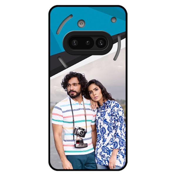 Nothing Phone 3A 5G Custom Glass Phone Case - Simple Pattern Photo Upload Design