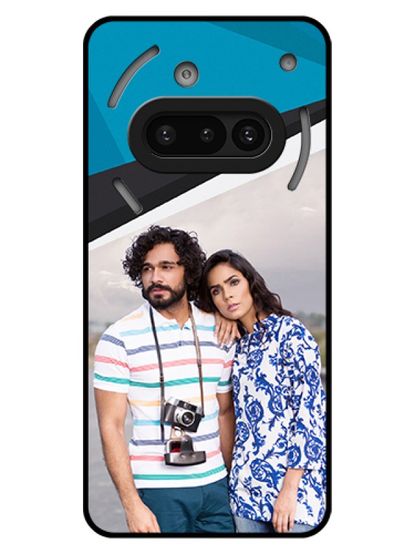 Custom Nothing Phone 3A 5G Custom Glass Phone Case - Simple Pattern Photo Upload Design