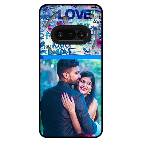 Nothing Phone 3A 5G Custom Glass Phone Case - Colorful Love Design