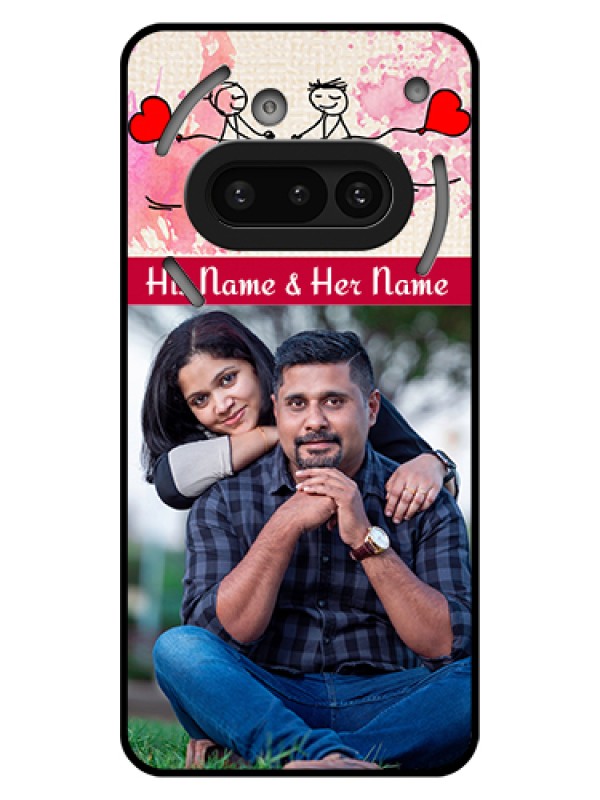 Custom Nothing Phone 3A 5G Custom Glass Phone Case - You And Me Case Design