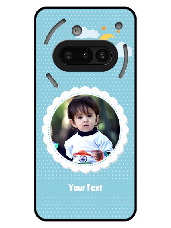 Custom Nothing Phone 3A 5G Custom Glass Phone Case - Violet Pattern Design