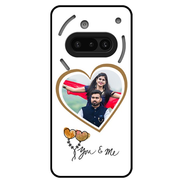 Nothing Phone 3A 5G Custom Glass Phone Case - You & Me Design