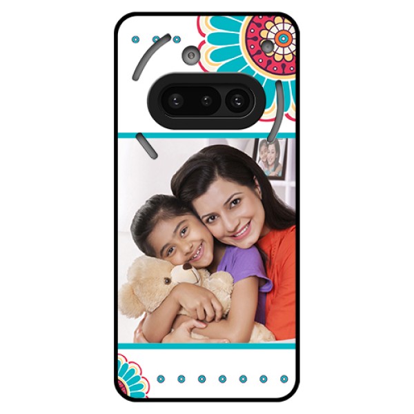 Nothing Phone 3A 5G Custom Glass Phone Case - Flower Design