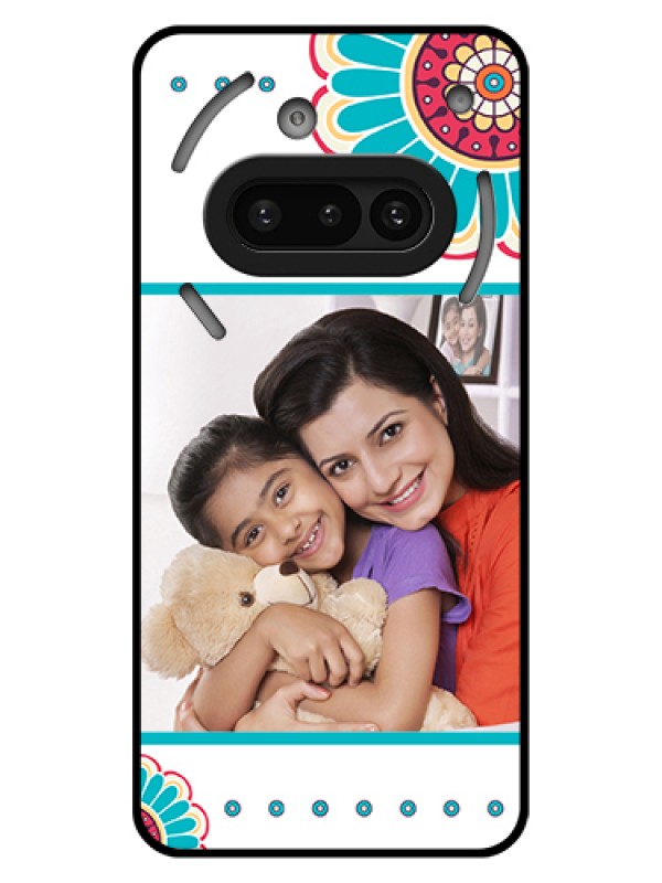 Custom Nothing Phone 3A 5G Custom Glass Phone Case - Flower Design