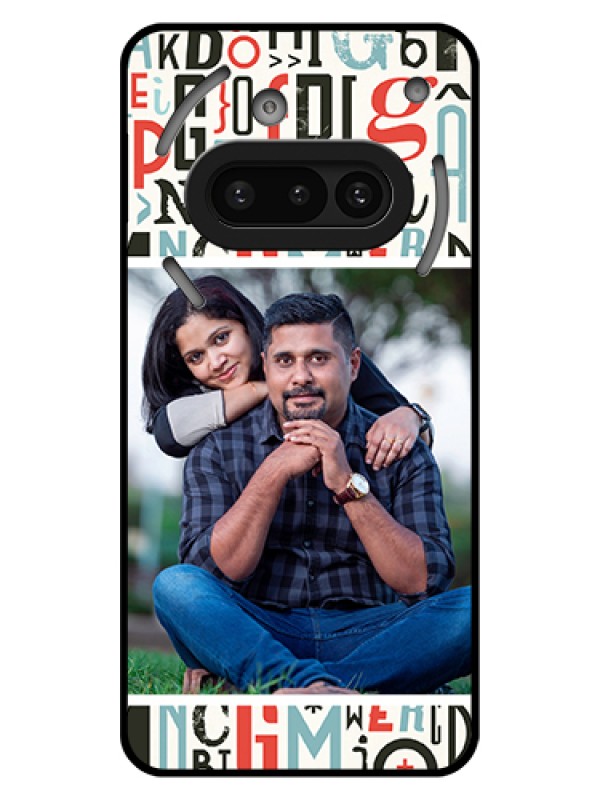 Custom Nothing Phone 3A 5G Custom Glass Phone Case - Alphabet Design