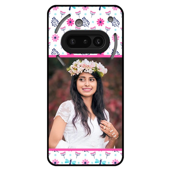Nothing Phone 3A 5G Custom Glass Phone Case - Colorful Flower Design Nothing Phone 3A 5G Custom Glass Phone Case - Colorful Flower Design