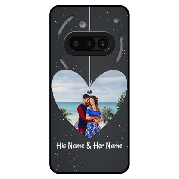 Nothing Phone 3A 5G Custom Glass Phone Case - Hanging Heart Design