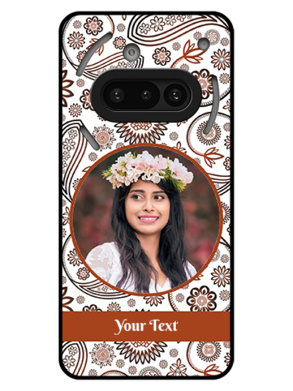 Custom Nothing Phone 3A 5G Custom Glass Phone Case - Abstract Flower Design