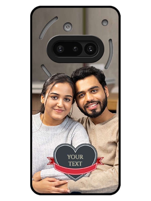 Custom Nothing Phone 3A 5G Custom Glass Phone Case - Just Married Couple Design