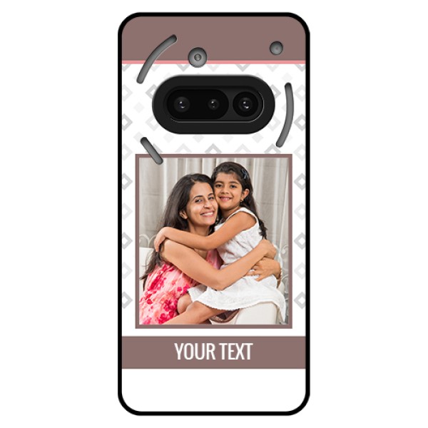 Nothing Phone 3A 5G Custom Glass Phone Case - Simple Diamond Design Nothing Phone 3A 5G Custom Glass Phone Case - Simple Diamond Design