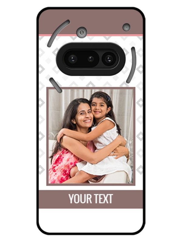 Custom Nothing Phone 3A 5G Custom Glass Phone Case - Simple Diamond Design