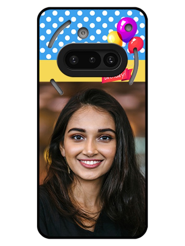 Custom Nothing Phone 3A 5G Custom Glass Phone Case - Happy Birthday Design