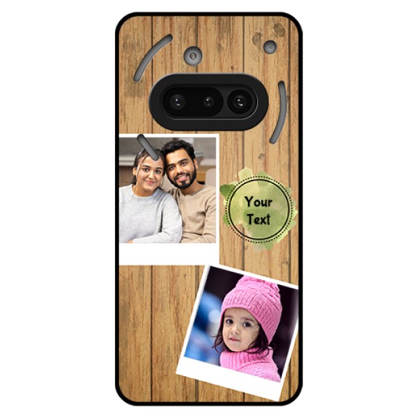 Nothing Phone 3A 5G Custom Glass Phone Case - Wooden Texture Design