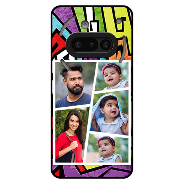 Nothing Phone 3A 5G Custom Glass Phone Case - Graffiti Pattern Design Nothing Phone 3A 5G Custom Glass Phone Case - Graffiti Pattern Design