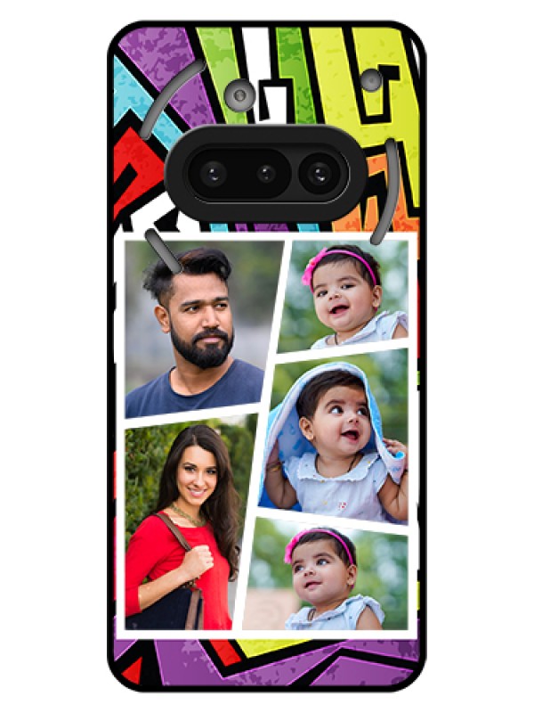 Custom Nothing Phone 3A 5G Custom Glass Phone Case - Graffiti Pattern Design