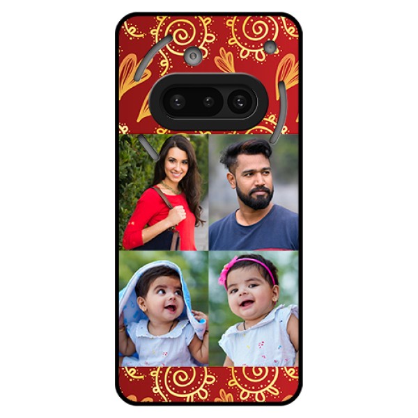 Nothing Phone 3A 5G Custom Glass Phone Case - 4 Image Traditional Design